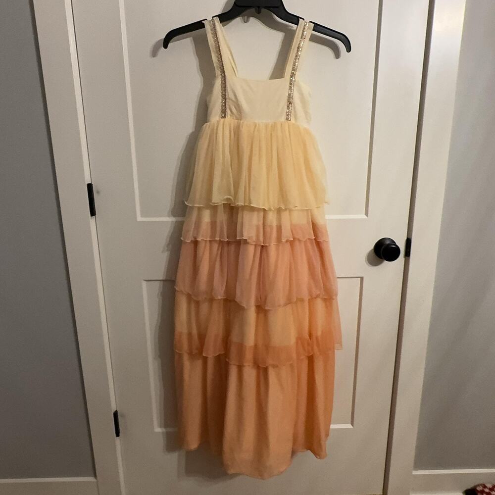 Wildling Dress Girls 12 Multicolor Tulle Tiered Rainbow Party Formal princess
